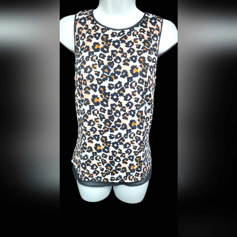 H&M Leopard Sleeveless Blouse